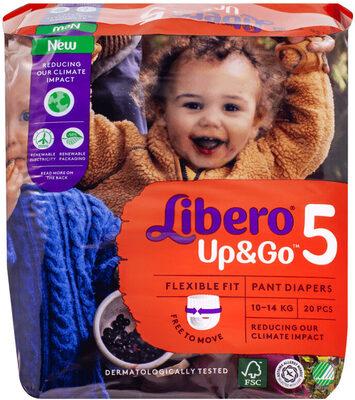 Пелени гащи Libero up&go 5 9-14 кг 20 бр