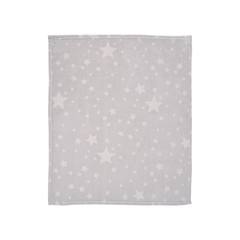 Бебешко одеяло Lorelli Coral 85x100 см, сиво със звезди