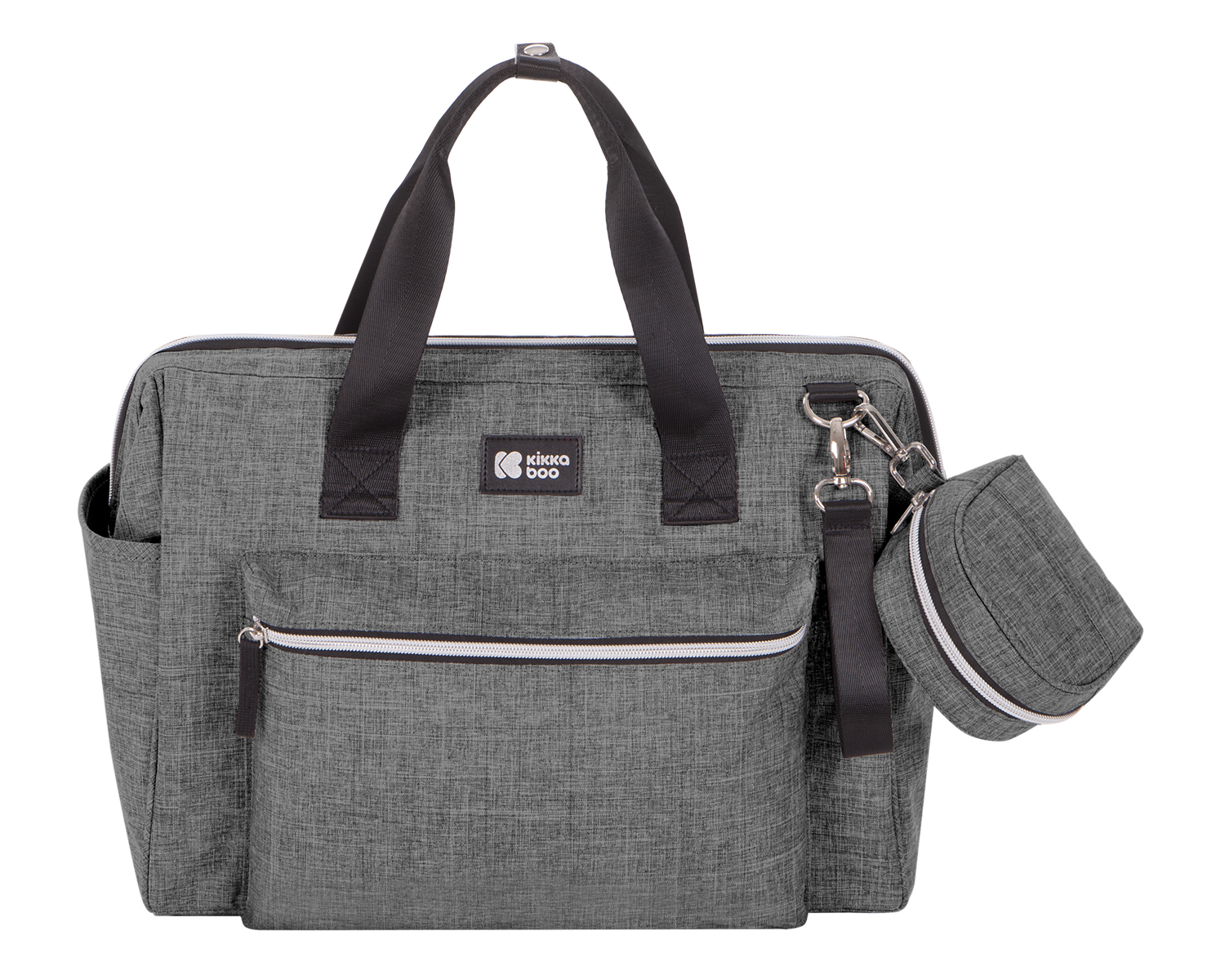 Чанта за количка KikkaBoo Maxi Dark Grey