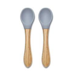 Силиконови лъжички с бамбук 2бр. Silicone Spoons With Bamboo