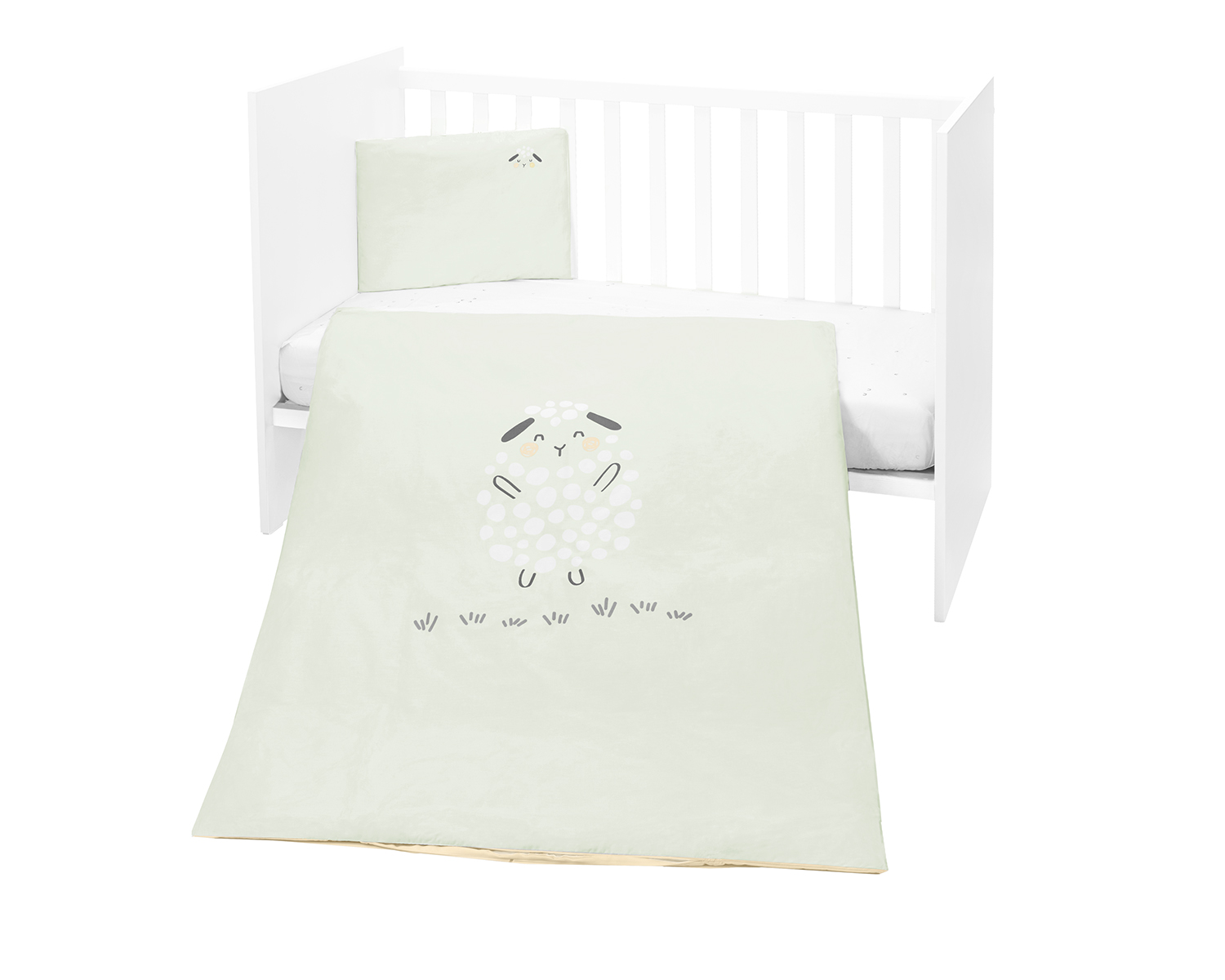 Бебешки спален комплект Sleepy Sheep 3 части 95x135 см