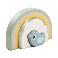 Дървена играчка Stacking tunnel Birdee Colour mix