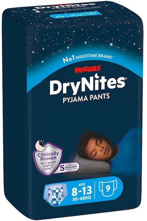 Нощни гащички DryNites Pyjama Pants 8-13 г. 9 бр.