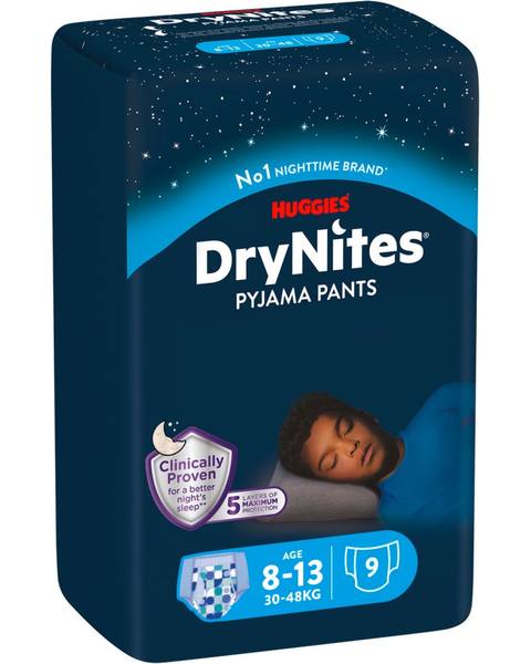 Нощни гащички DryNites Pyjama Pants 8-13 г. 9 бр