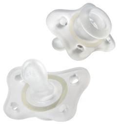 Залъгалка Chicco PhysioForma Mini Soft 2-6м 2 броя
