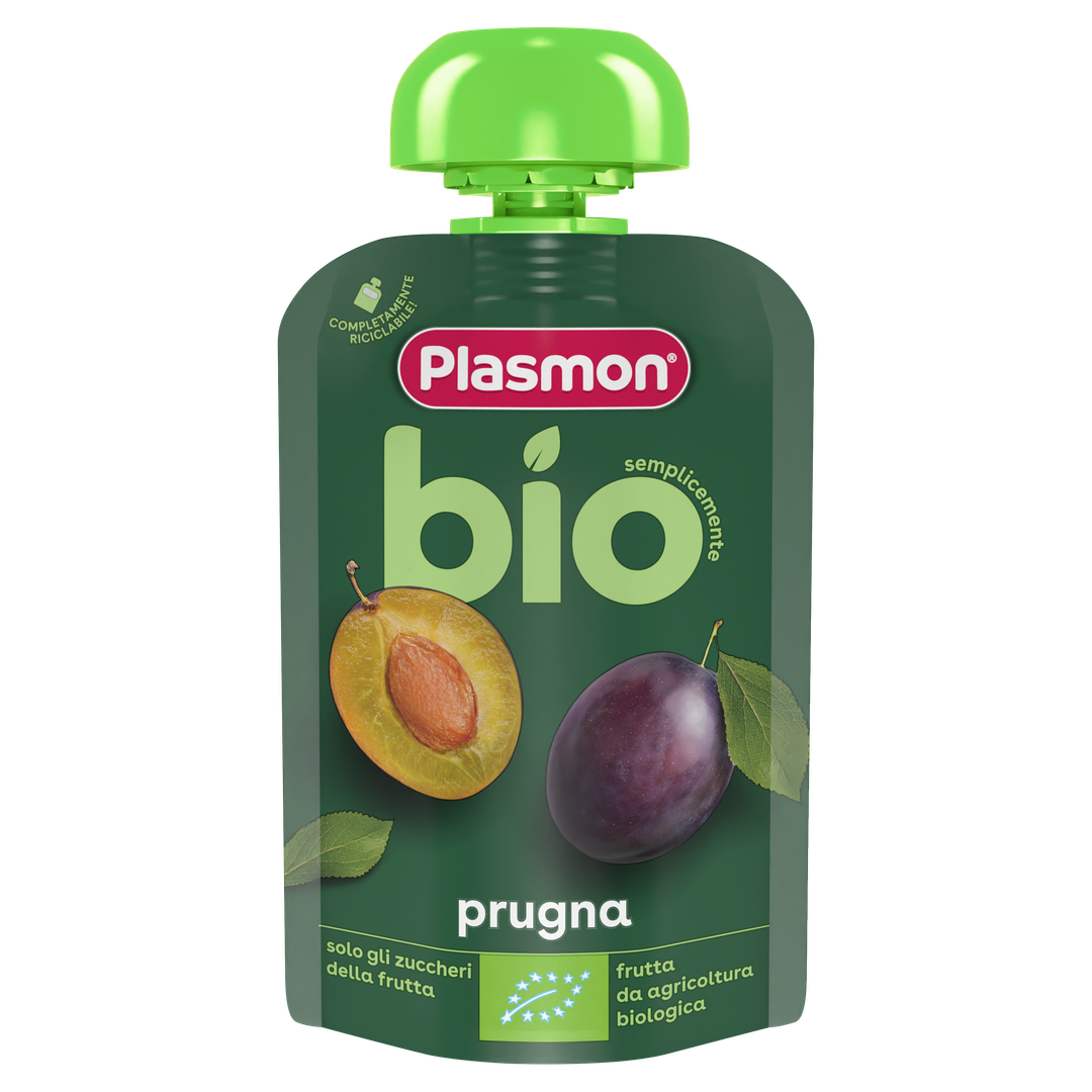 Бебешко пюре в пауч Plasmon със слива 100 г