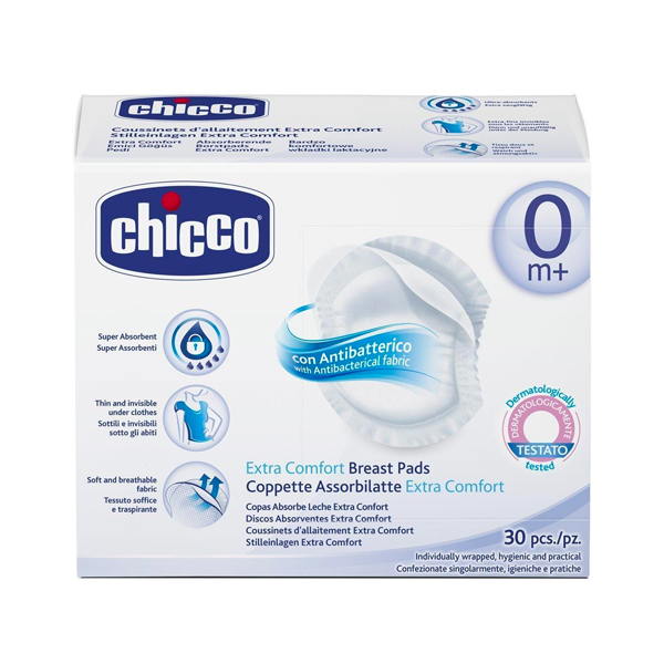 Подплънки за кърмачки Chicco Coppette assorbilatte 30 бр.