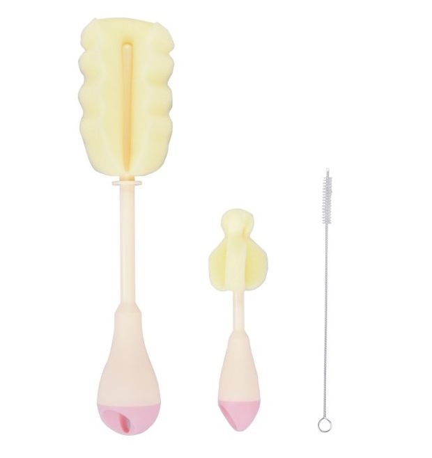 Комплект четки за шишета Bottle brush set 3 бр. Pink