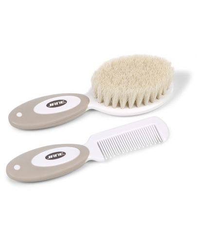 Комплект четка и гребен jané brush and comb 040211 u10 sand