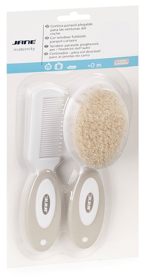 Комплект четка и гребен jané brush and comb 040211 u10 sand