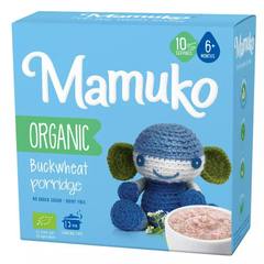 Бебешка каша Mamuko Organic Buckwheat porridge 10 порции 6+