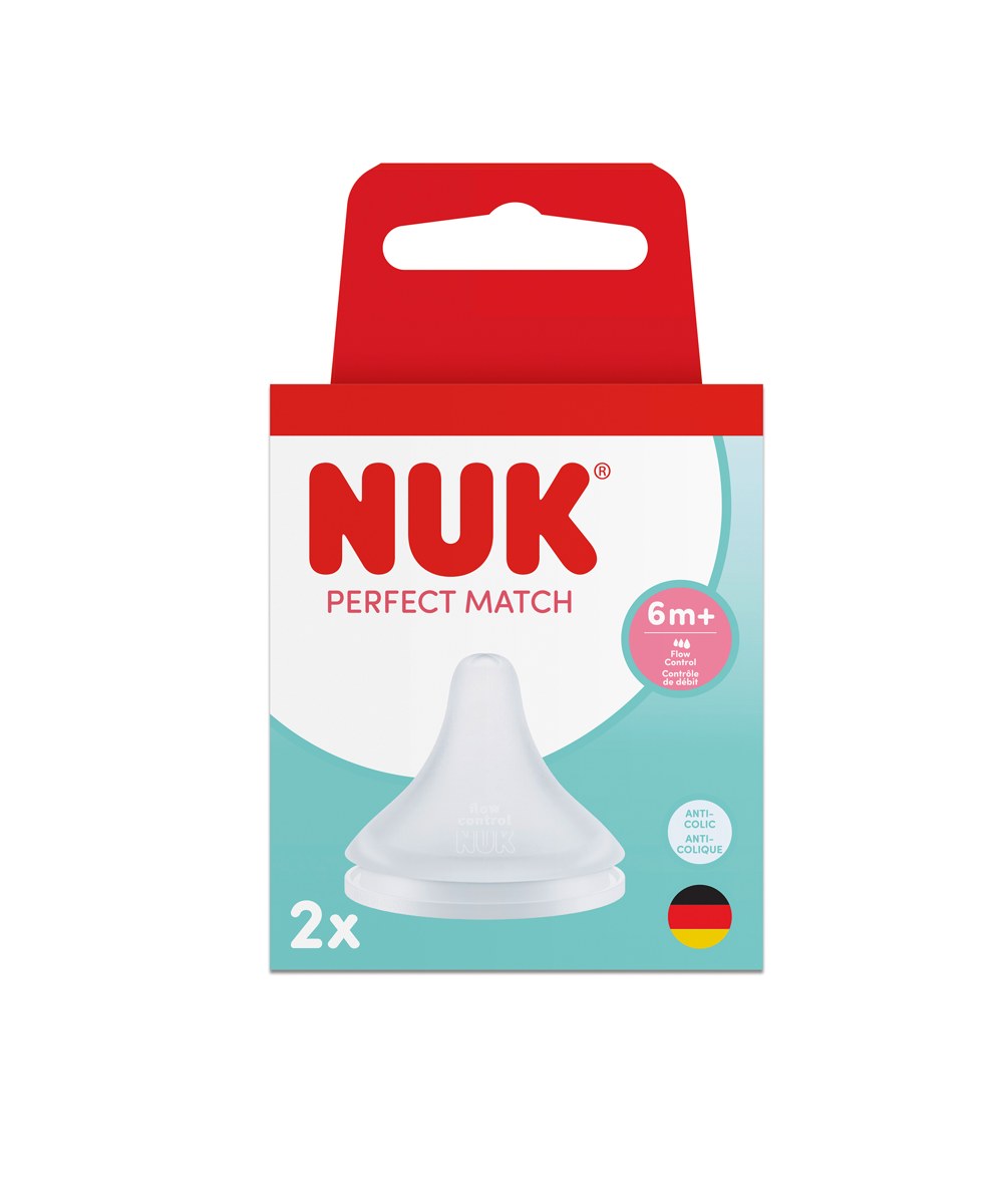 Биберони за шише NUK Perfect Match 6m+ 2 броя