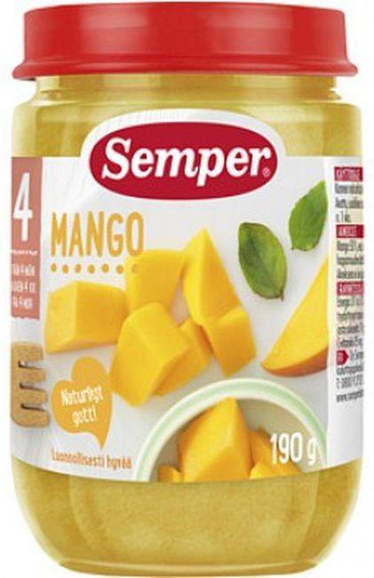 Бебешко пюре Semper манго 190 г