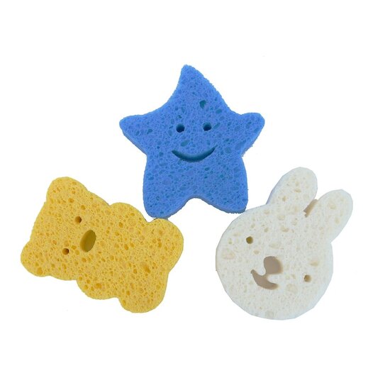 Гъби за баня Natural Wood Pulp Sponges 3 броя