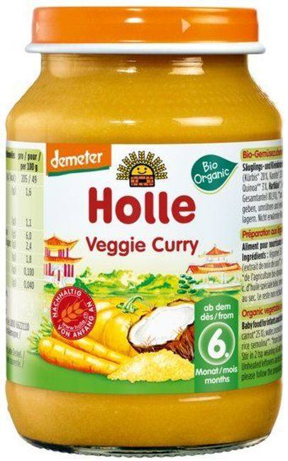 Бебешко пюре Holle Veggie Curry зеленчуково къри 190 г