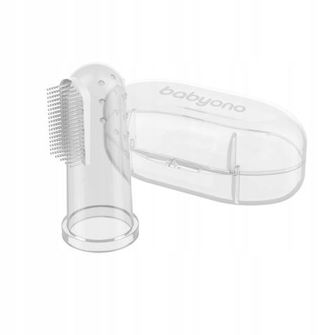 Бебешка четка за зъби за пръст Baby toothbrush Cat. No 723/01