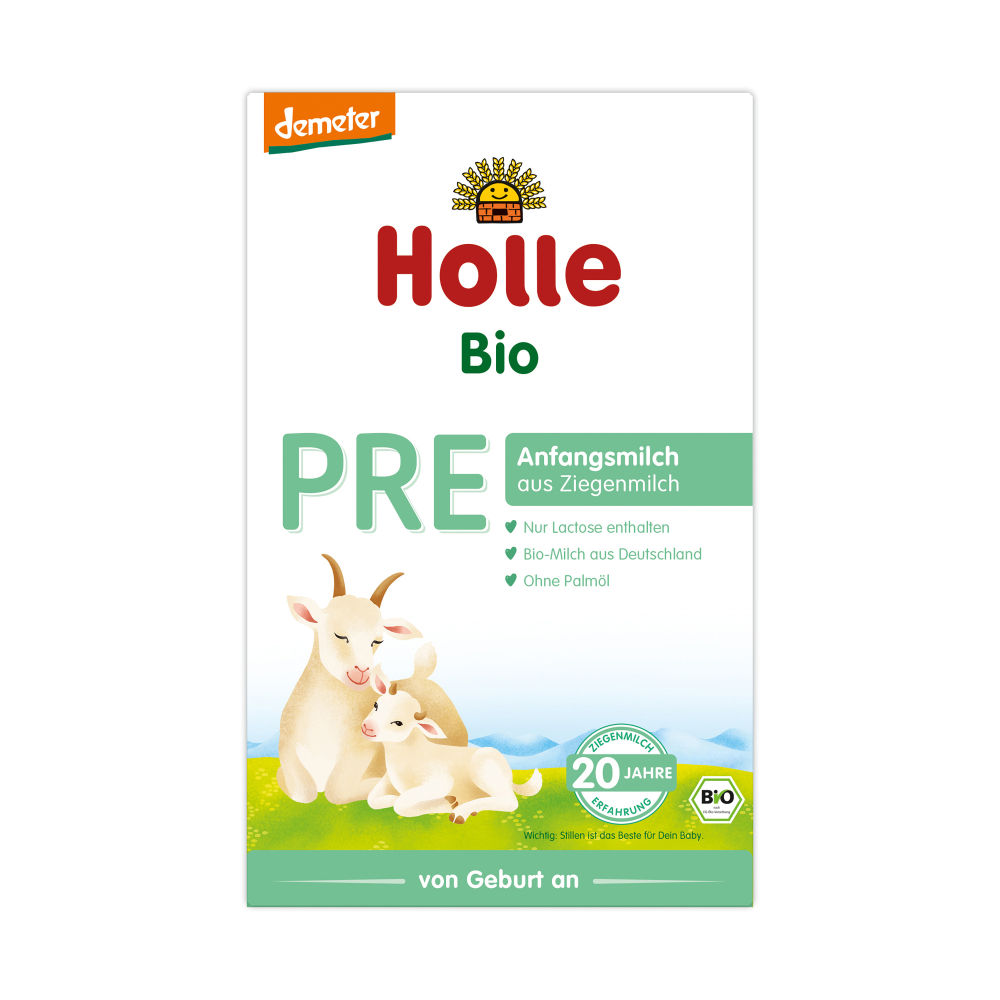Мляко козе за кърмачета PRE 400Г HOLLE Деметер