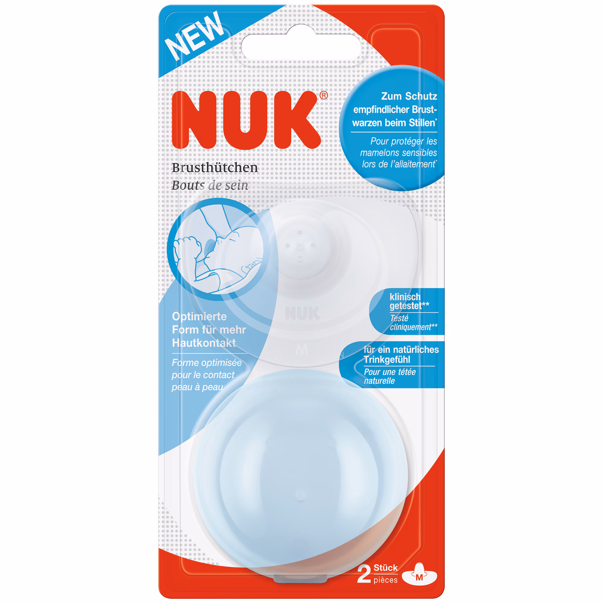 Протектори за зърна NUK Nipple shields M 2 броя