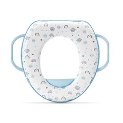 Мека приставка за тоалетна чиния с дръжки Soft Training Seat Planets - Blue