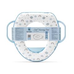 Мека приставка за тоалетна чиния с дръжки Soft Training Seat Planets - Blue