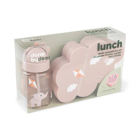 Комплект за хранене lunch & snack box w/straw bottle playground powder