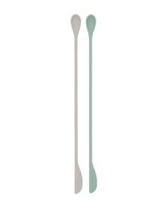 Сет лъжици за разбъркване KikkaBoo Platinum Silicone, 2 броя