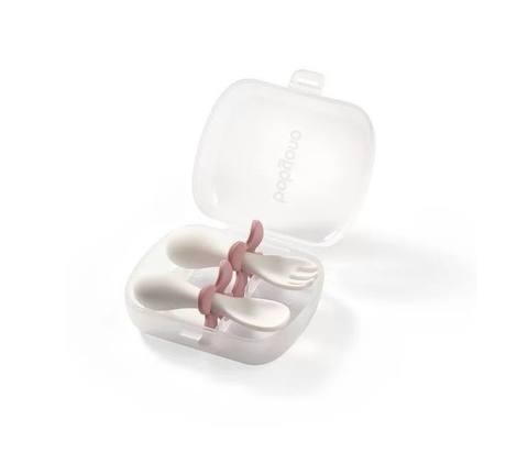 Комплект ергономични прибори за хранене ergonomic cutlery set 12m+