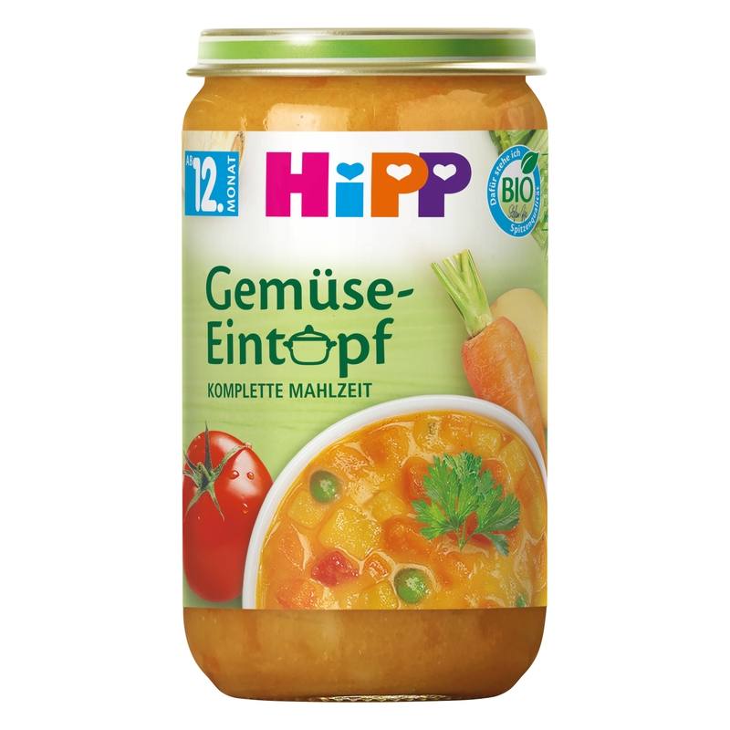 Бебешко пюре HiPP зеленчукова яхния 250 г