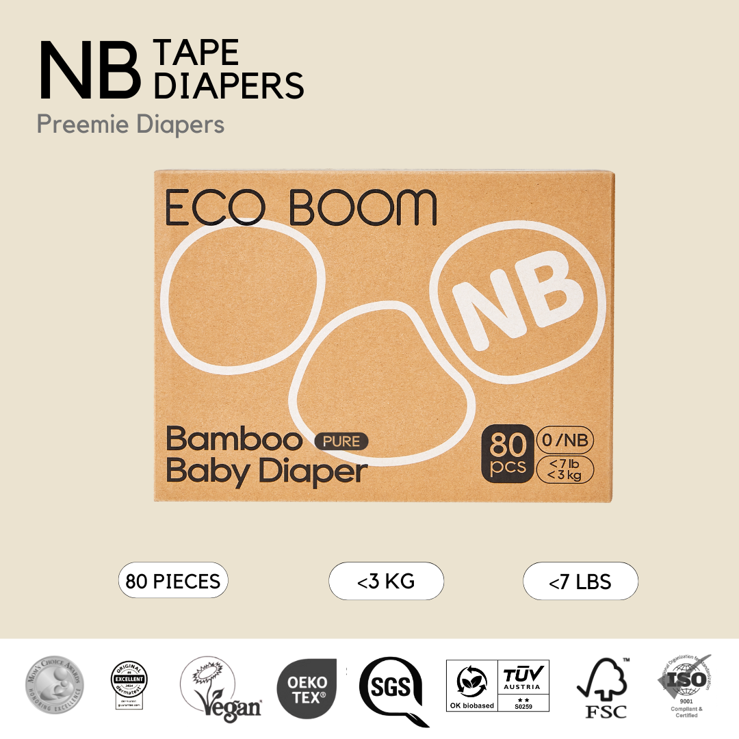 Бебешки пелени Bamboo Premium Baby Diaper 0/NB 80 бр.