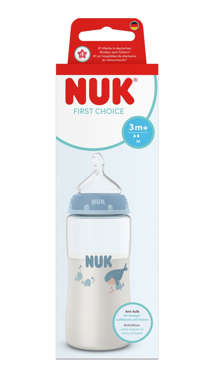 Шише за хранене NUK First Choice 3m+