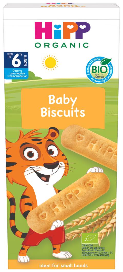 Бебешки бисквити HiPP Organic Baby Biscuits 6+ месеца