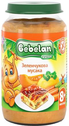 Бебешко пюре Bebelan зеленчукова мусака