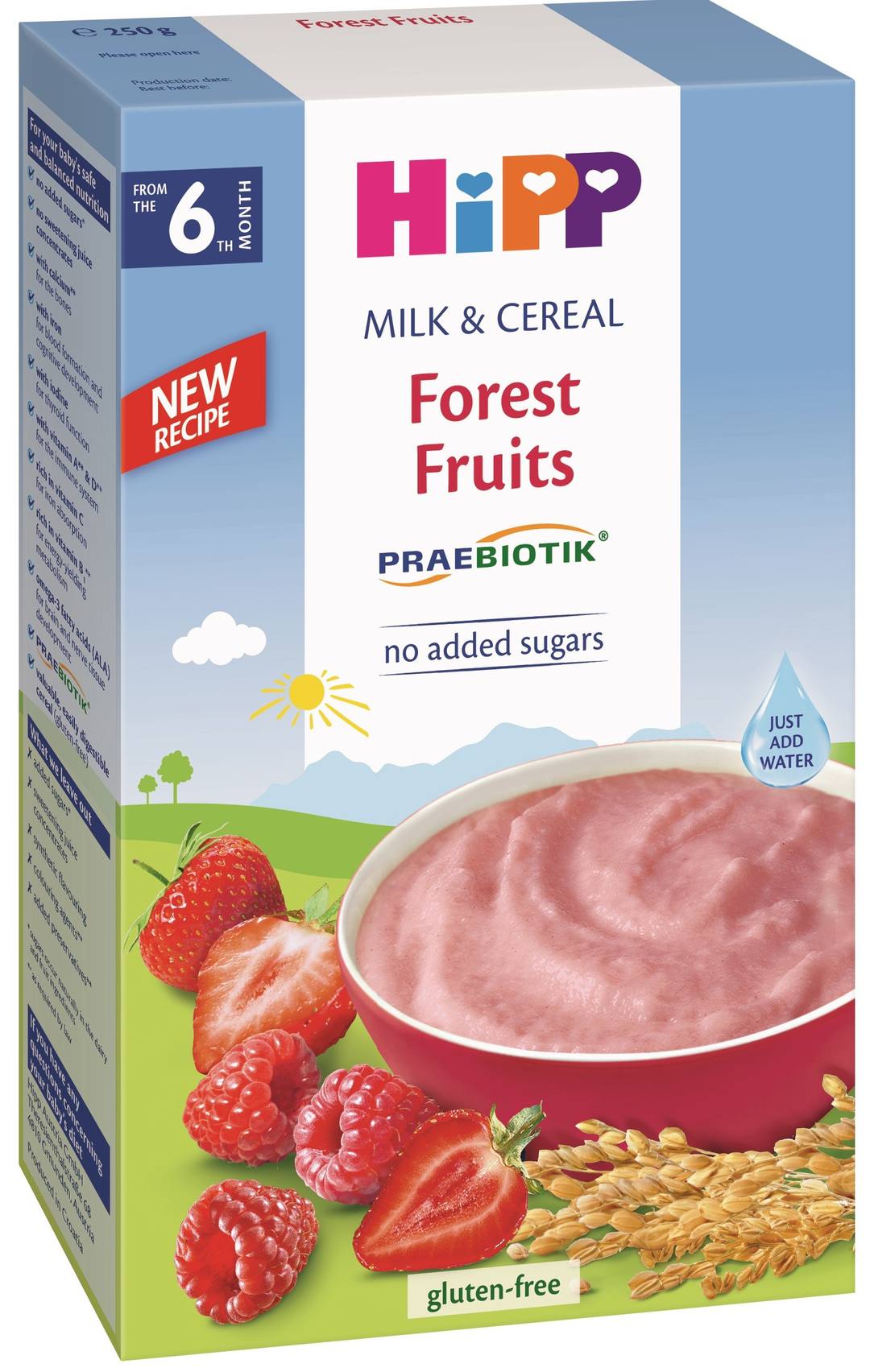 Млечна каша HiPP Milk & Cereal Forest Fruits 6+ месеца