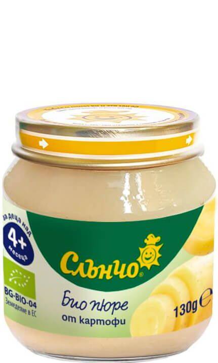 Бебешко био пюре Слънчо от картофи 130 г