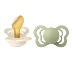Залъгалка BIBS Couture размер 2, 2 броя, Ivory/Sage