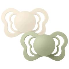 Залъгалка BIBS Couture размер 2, 2 броя, Ivory/Sage