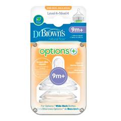 Биберони Anti-colic Nipple Level 4 Wide-Neck 2-Pack 9m+
