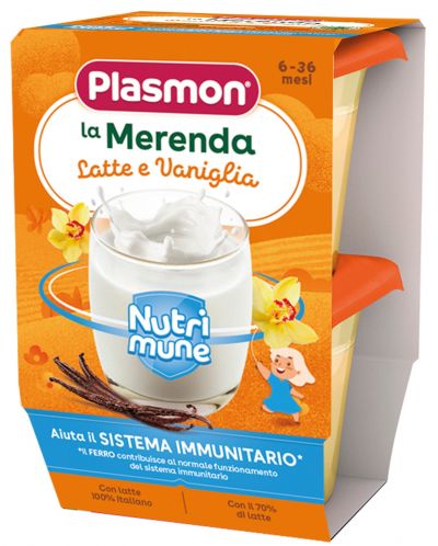 Бебешка закуска Plasmon La Merenda Latte e Vaniglia 240 г.