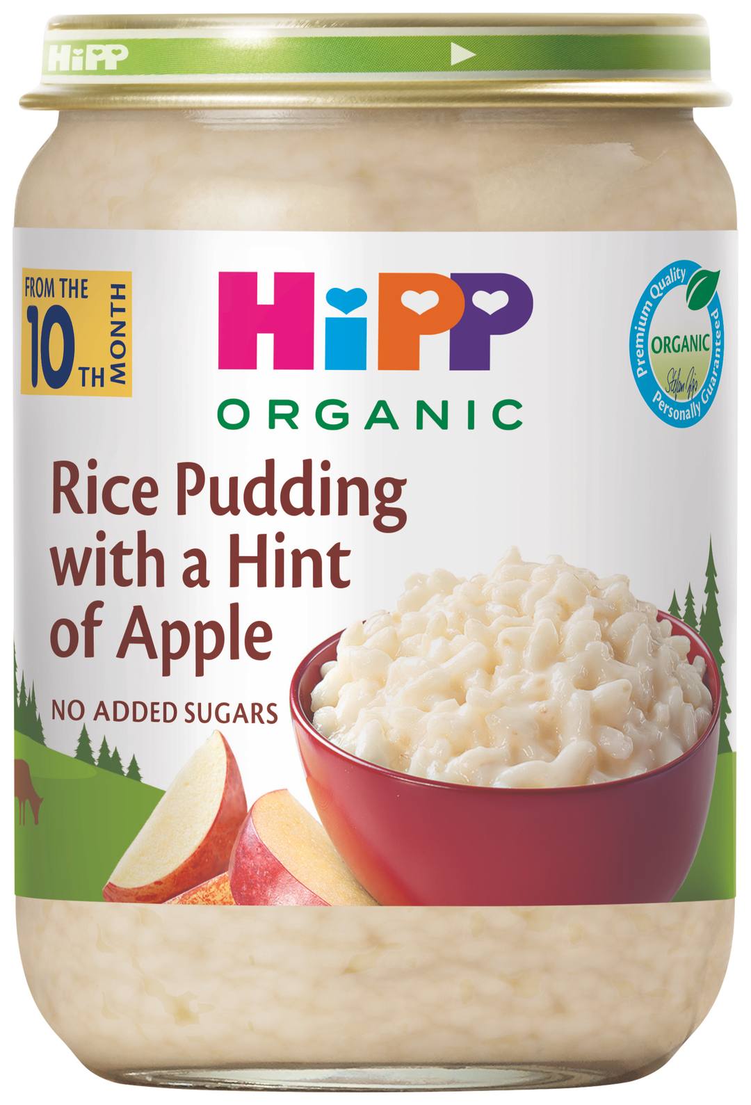 Бебешко пюре HiPP Rice Pudding with a Hint of Apple 190 г