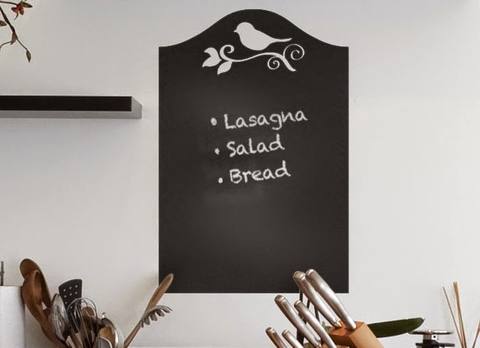 Стенен декор за оцветяване Jaq Bird Chalkboard Wall Decal