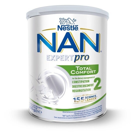 Адаптирано мляко NAN Expertpro Total Comfort 2 за бебета над 6 месеца