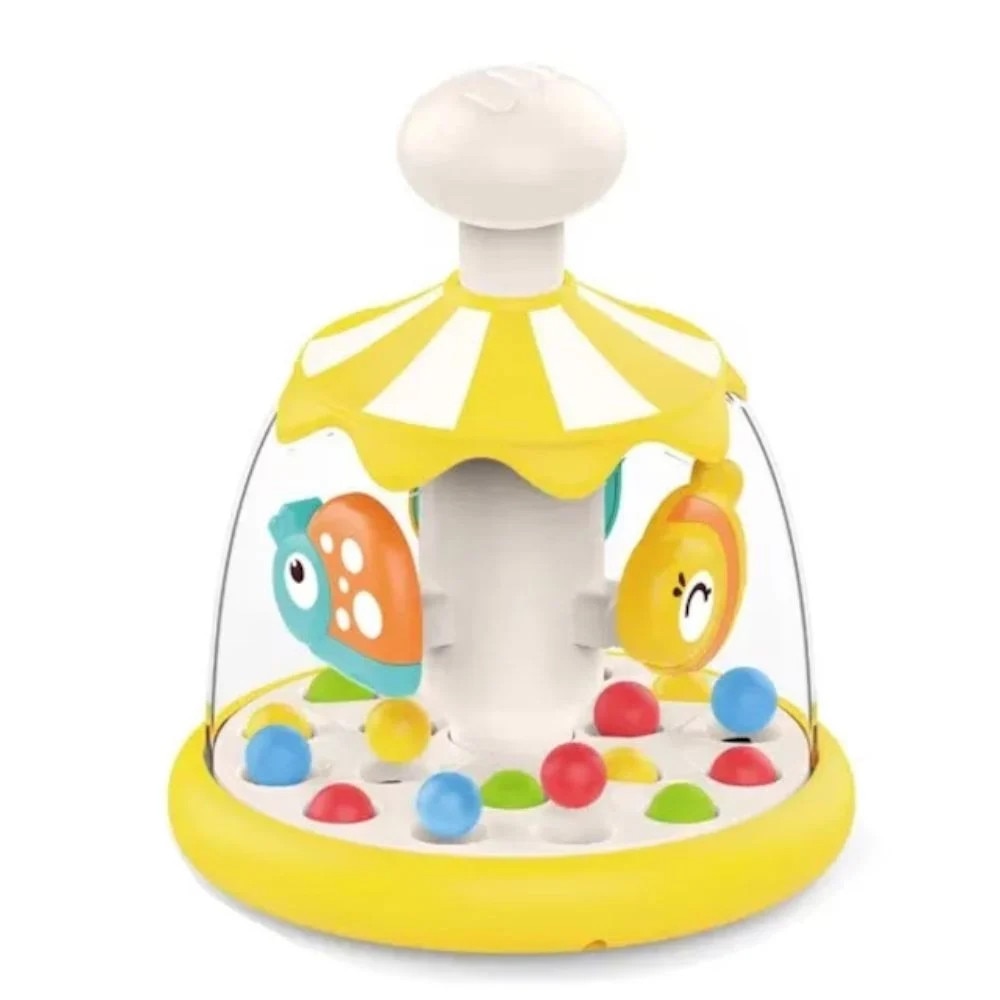 Бебешка играчка весела въртележка push & tumble toy he8086