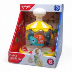 Бебешка играчка весела въртележка push & tumble toy he8086