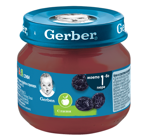 Бебешко пюре Gerber сливи 80 г
