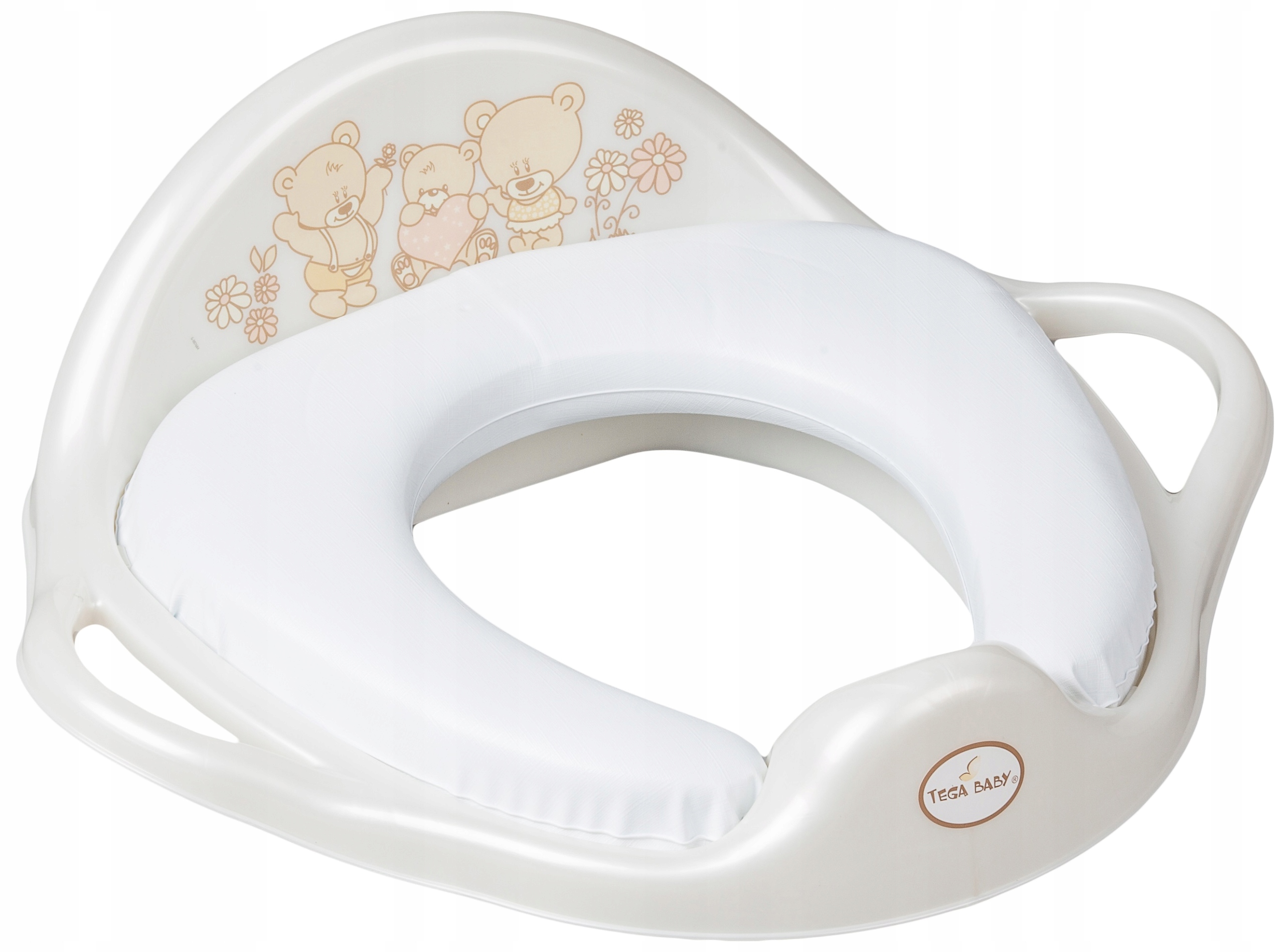 Седалка за тоалетна мека Teddy Bear white pearl