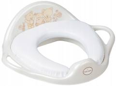 Седалка за тоалетна мека Teddy Bear white pearl