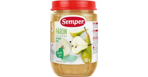 Бебешко пюре Semper круша и ябълка 190 г