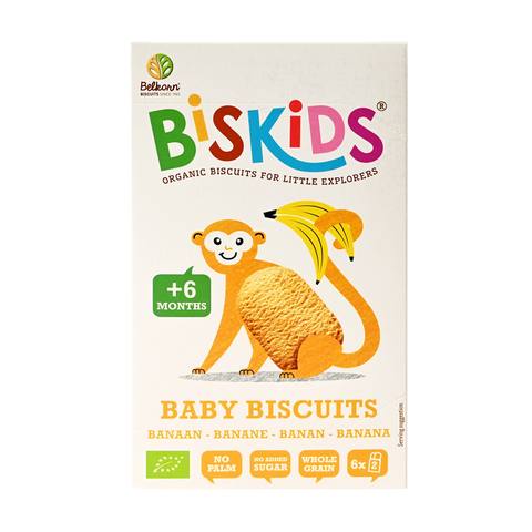 Бебешки бисквити Biskids с вкус банан 6x2