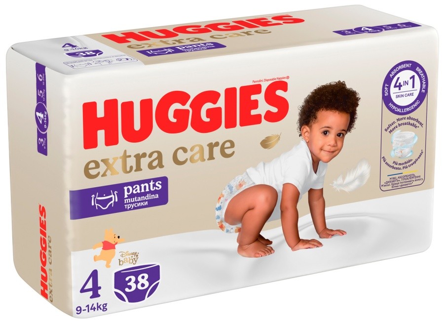 Бебешки гащи Huggies Extra Care No. 4