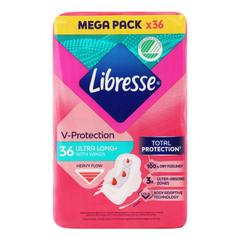 Дамски превръзки Libresse V-Protection Ultra Long+ 36 бр.